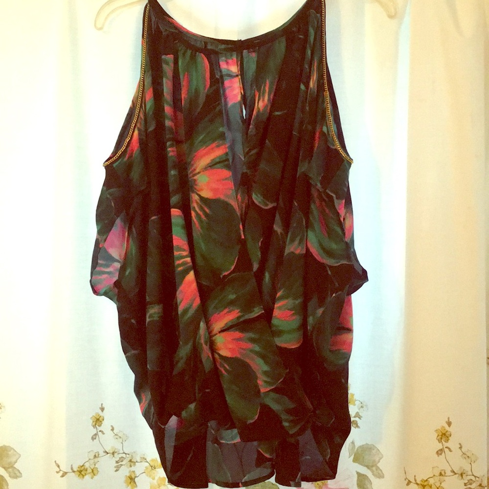 Jennifer Lopez Tropical Sheer Blouse !
